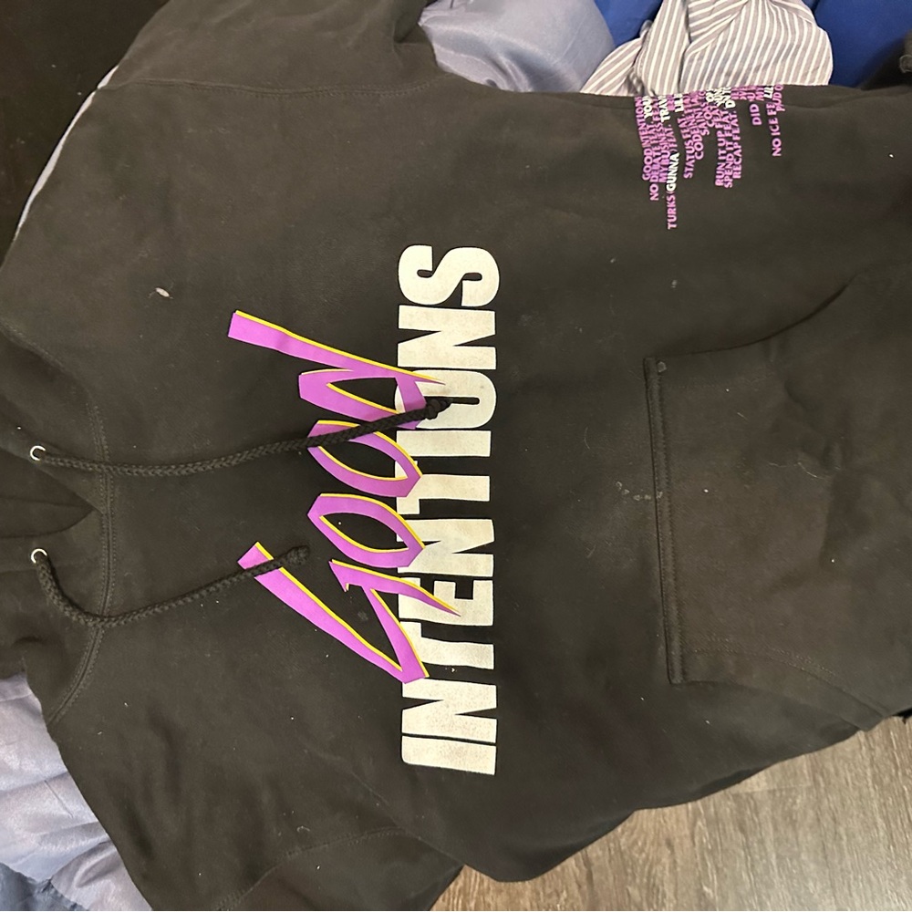 Good intentions nav Vlone hoodie